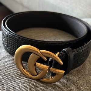Gucci GG black belt size 32-34